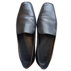 EVERLANE 90s Black Leathrr Loafer Flats Size 8 VGUC
